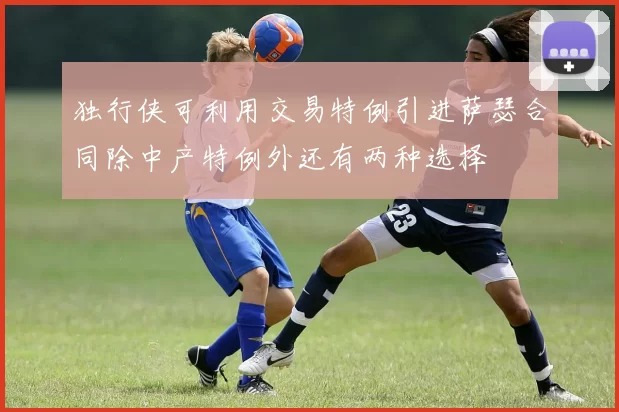 独行侠可利用交易特例引进萨瑟合同除中产特例外还有两种选择