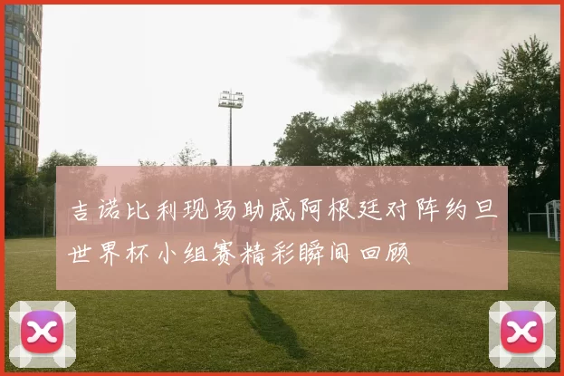 吉诺比利现场助威阿根廷对阵约旦世界杯小组赛精彩瞬间回顾